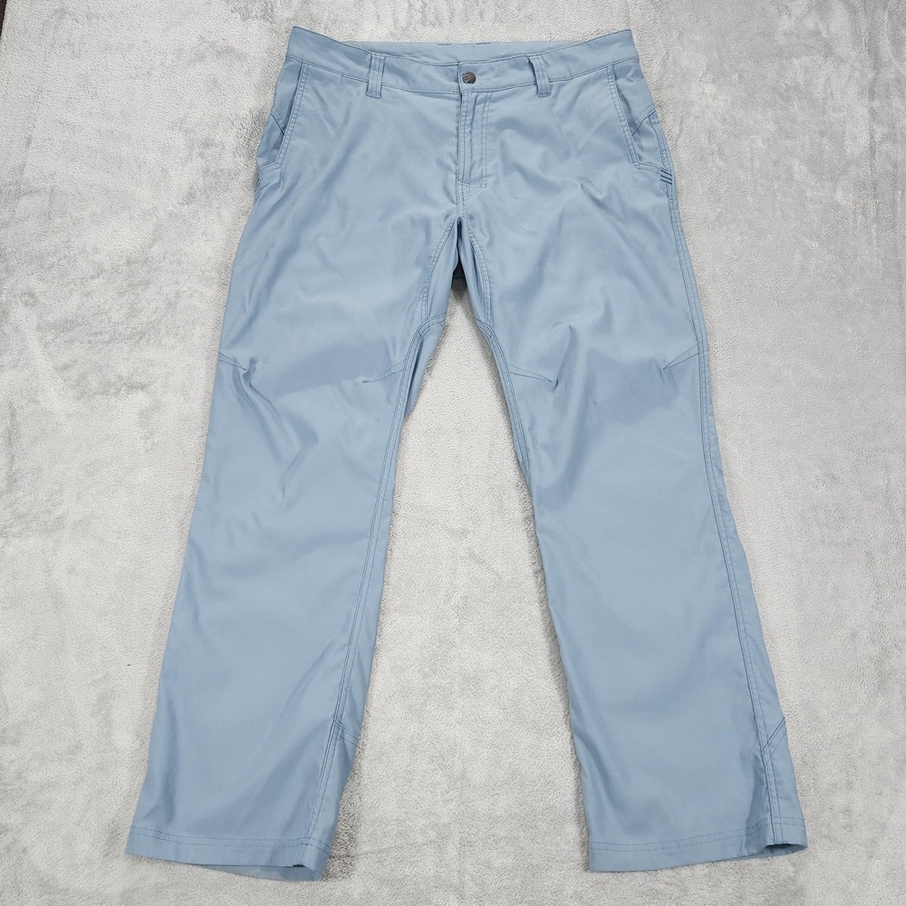 Stio Coburn Pants Mens 34x30 Blue Nylon Stretch Hiking Travel Outdoor